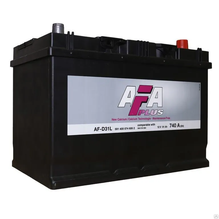 AFA AF-D31L 91Ач 740А, ОП, стандартные клеммы