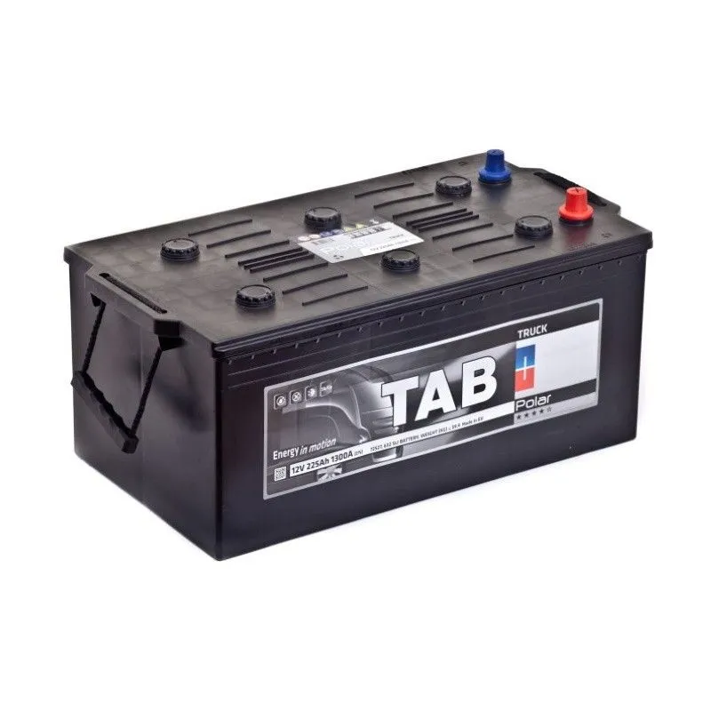 Tab Polar Truck 225Ач 1300А С 951912 72527, ОП, стандартные клеммы