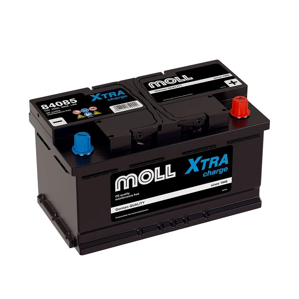 MOLL X-TRA CHARGE 85Ач 800А (84085), ОП, стандартные клеммы
