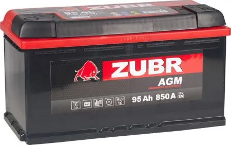 ZUBR AGM 95Ач 850А, ОП, стандартные клеммы