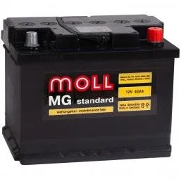 Moll MG Standard 12V-62Ah R 62Ач 600А, ОП, стандартные клеммы