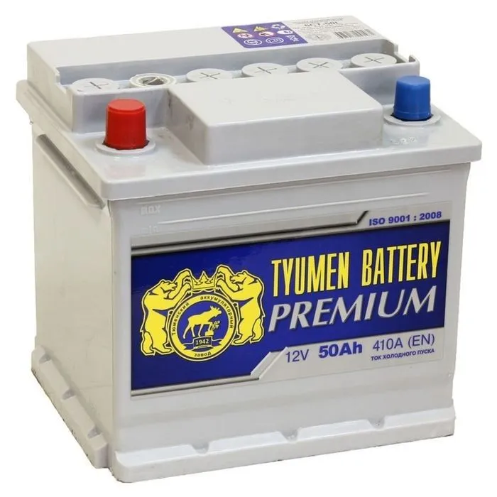 Tyumen (ТЮМЕНЬ) PREMIUM Uni 50Ач 410А, ПП, стандартные клеммы