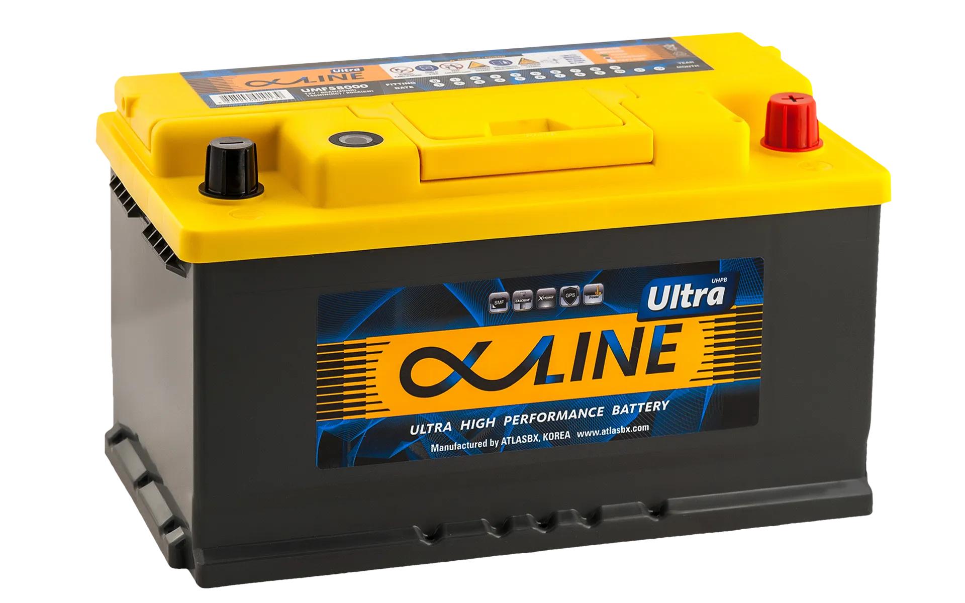 Alphaline Ultra 80 LB4 58000 низкая 80Ач 800А, ОП, стандартные клеммы