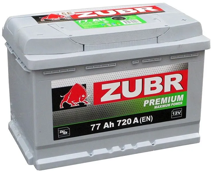 ZUBR Premium NPR 77Ач 730А, ОП, стандартные клеммы