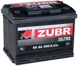 ZUBR Ultra NPR 60Ач 590А, ПП, стандартные клеммы