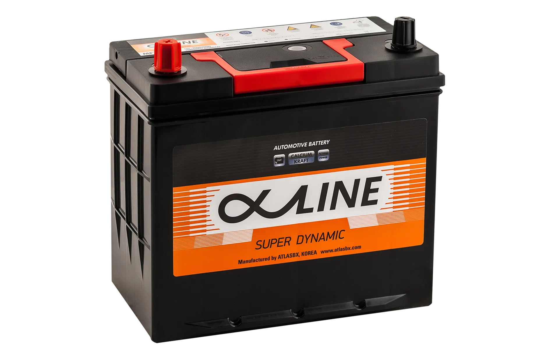 Alphaline Super Dynamic 55 (70B24R) 55Ач 500А, ПП, тонкие клеммы