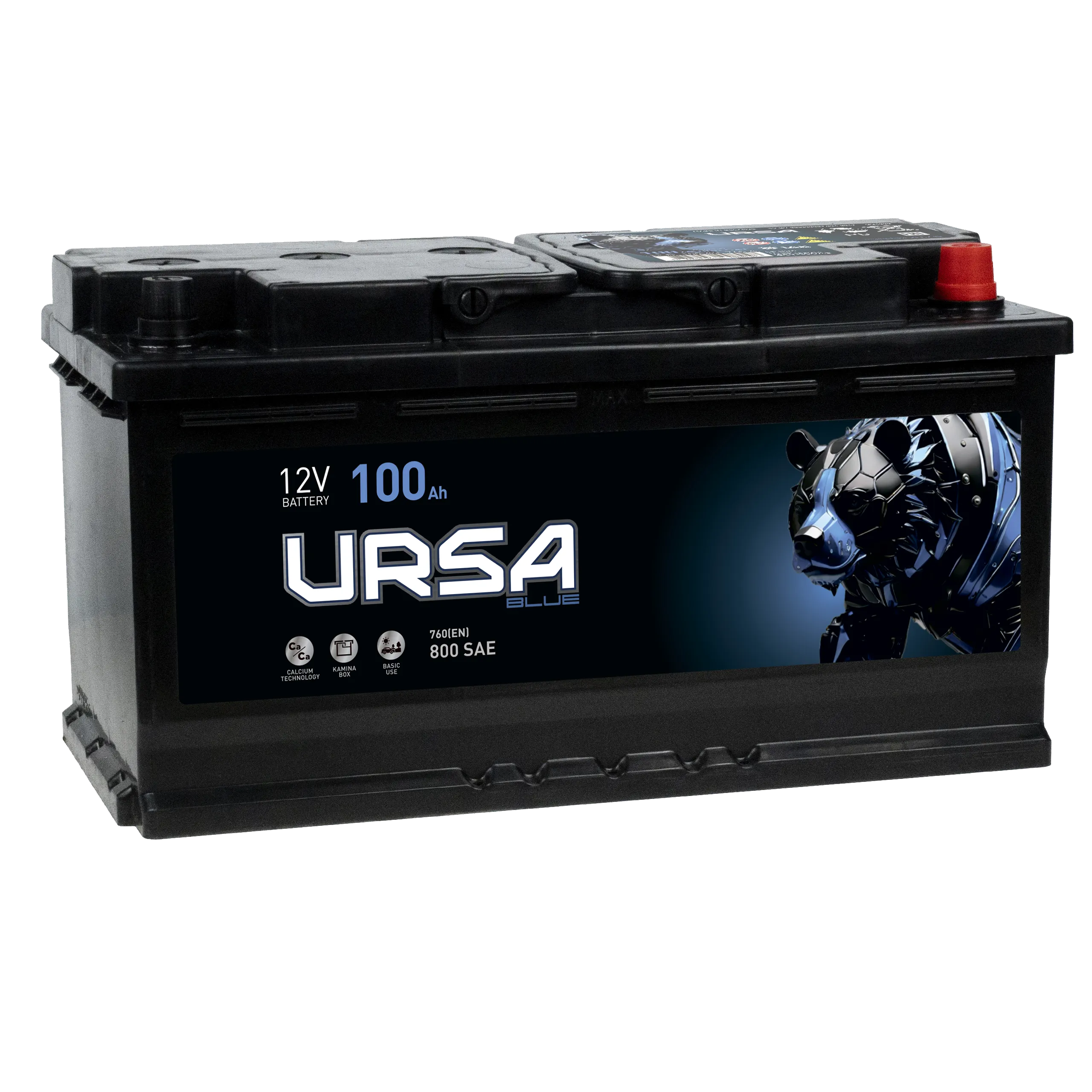 URSA Blue 100Ач 800А, ОП, стандартные клеммы
