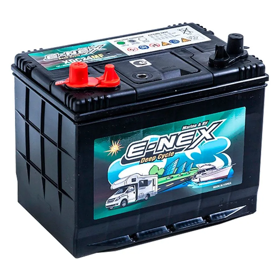 E-NEX XDC24MF DUAL TERMINAL (80Ah) 80Ач 625А, ПП, 4 клеммы