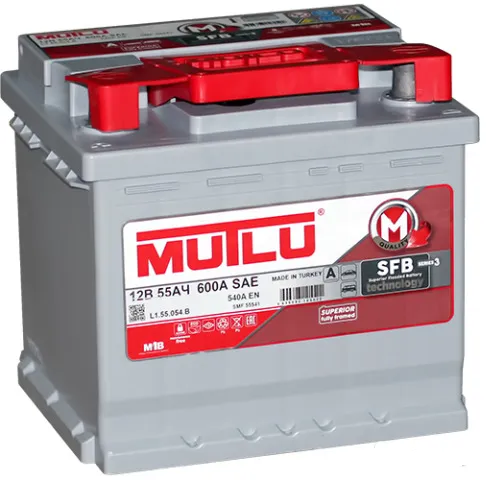 Mutlu SFB M3 6СТ-55.0 55Ач 540А, ОП, стандартные клеммы