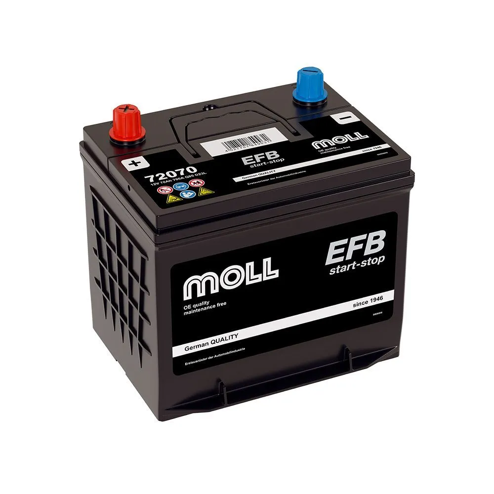 MOLL Asia EFB 70Ач 700А (72070), ОП, стандартные клеммы