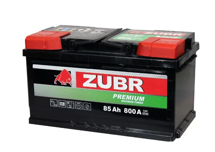Zubr Premium 85Ач 800А, ОП, стандартные клеммы