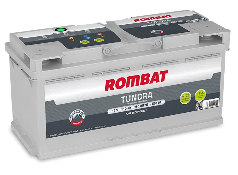 Rombat Tundra E6110 110Ач 950А, ОП, стандартные клеммы