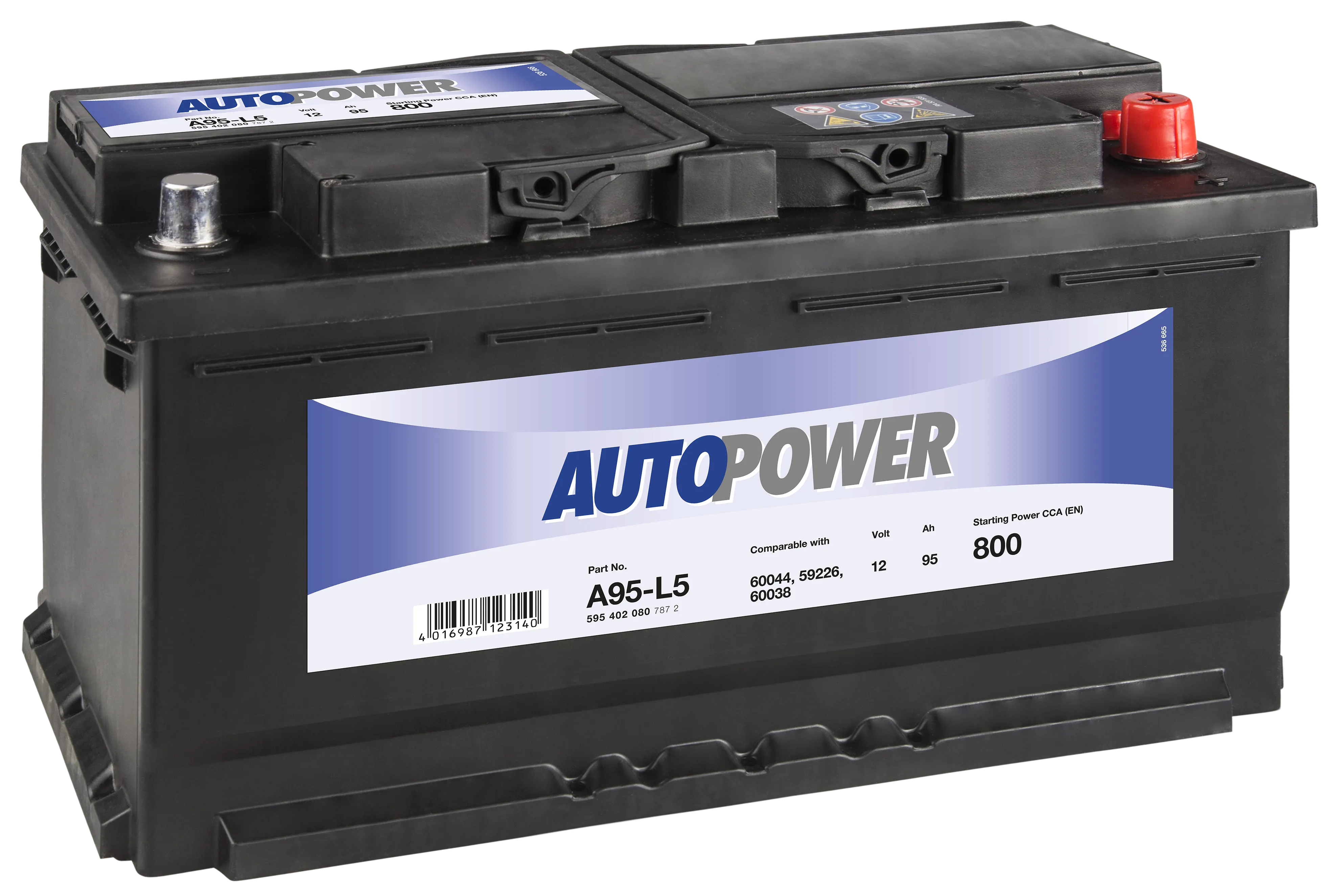 Autopower A95-L5 95Ач 800А 595 402 080, ОП, стандартные клеммы