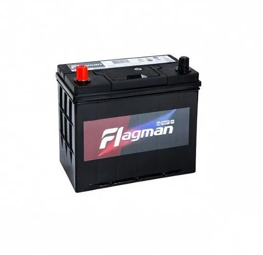 Flagman 70B24R 55Ач 490А, ПП, тонкие клеммы