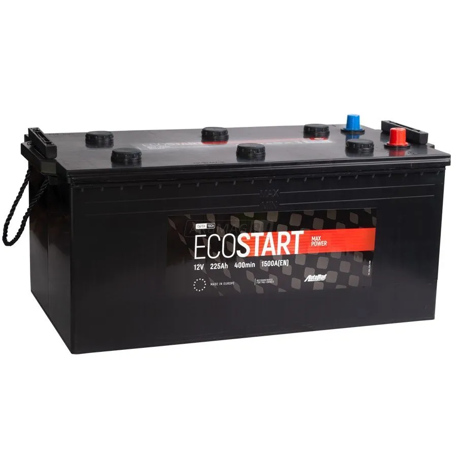 Ecostart 6CT-225 NR 225Ач 1500А, ОП, стандартные клеммы