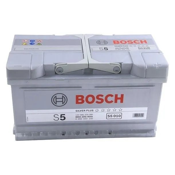 Bosch Silver Plus S5 010 85Ач 800А 0 092 S50 100, ОП, стандартные клеммы