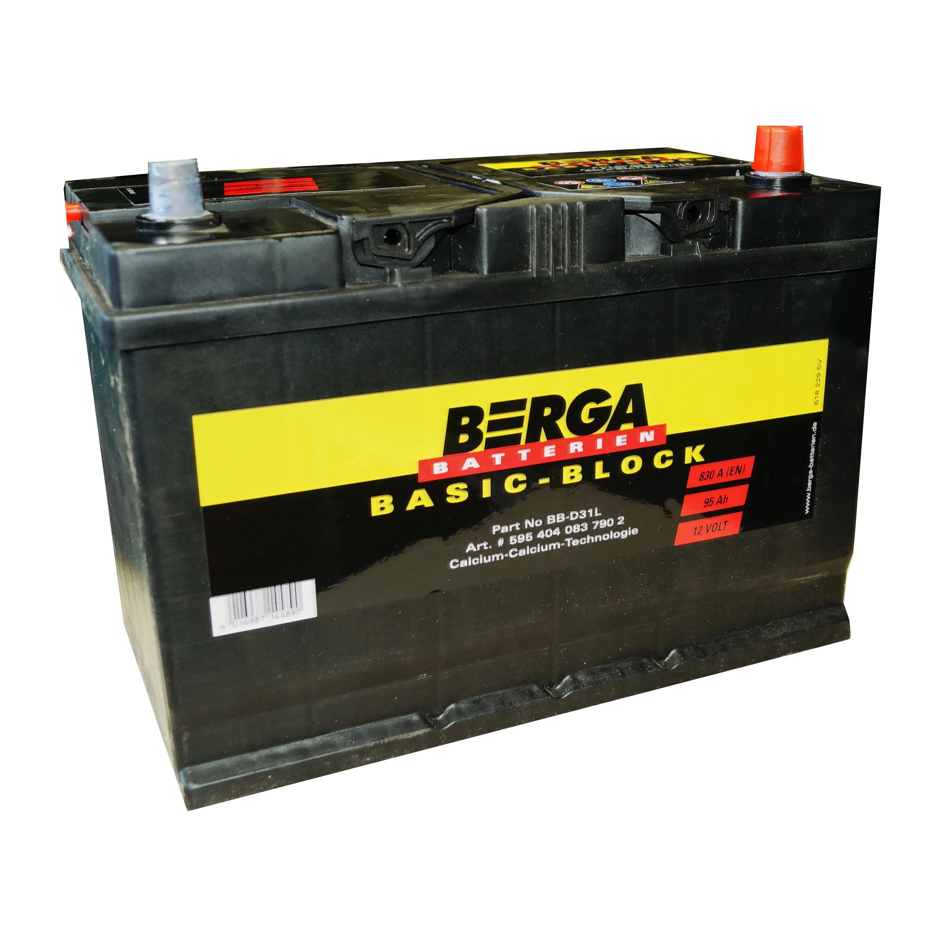 Berga BB-D31L 95Ач 830А 595 404 083, ОП, стандартные клеммы
