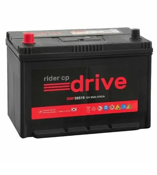 RIDER 115D31R 95 Ач 870 А (59519), ПП, стандартные клеммы