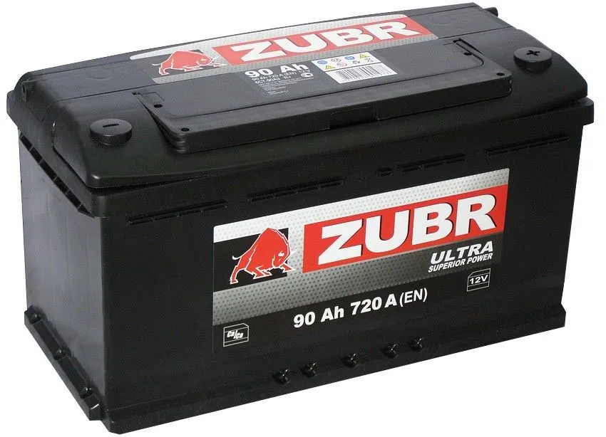 ZUBR Ultra NPR 90Ач 720А, ПП, стандартные клеммы