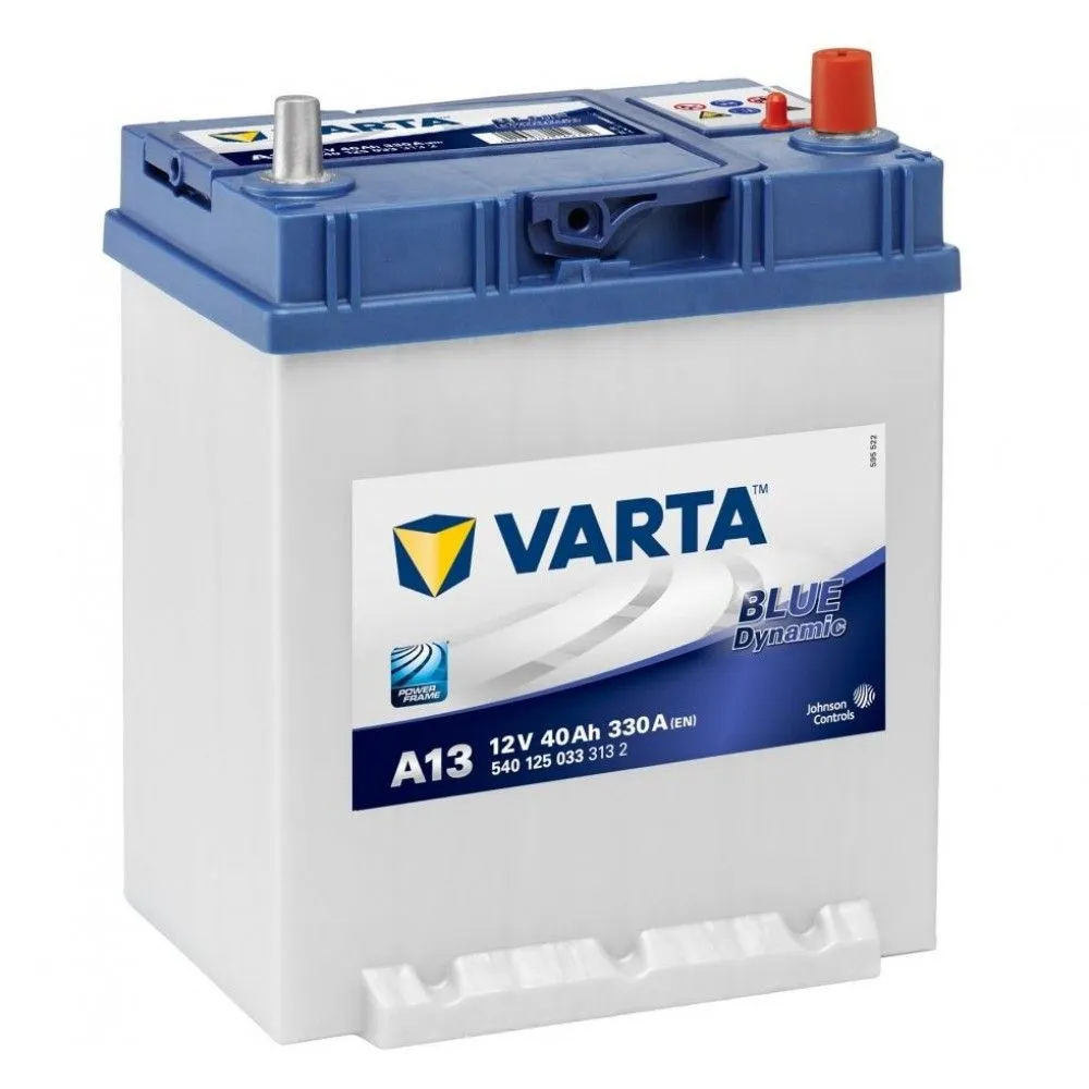 Varta Blue Dynamic A13 40Ач 330А 540125033, ОП, тонкие клеммы