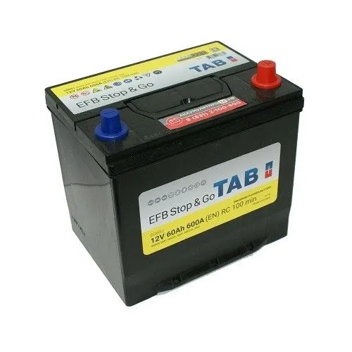 Tab EFB Stop&Go 60Ач 600А 212860 56068 SMF, ОП, стандартные клеммы