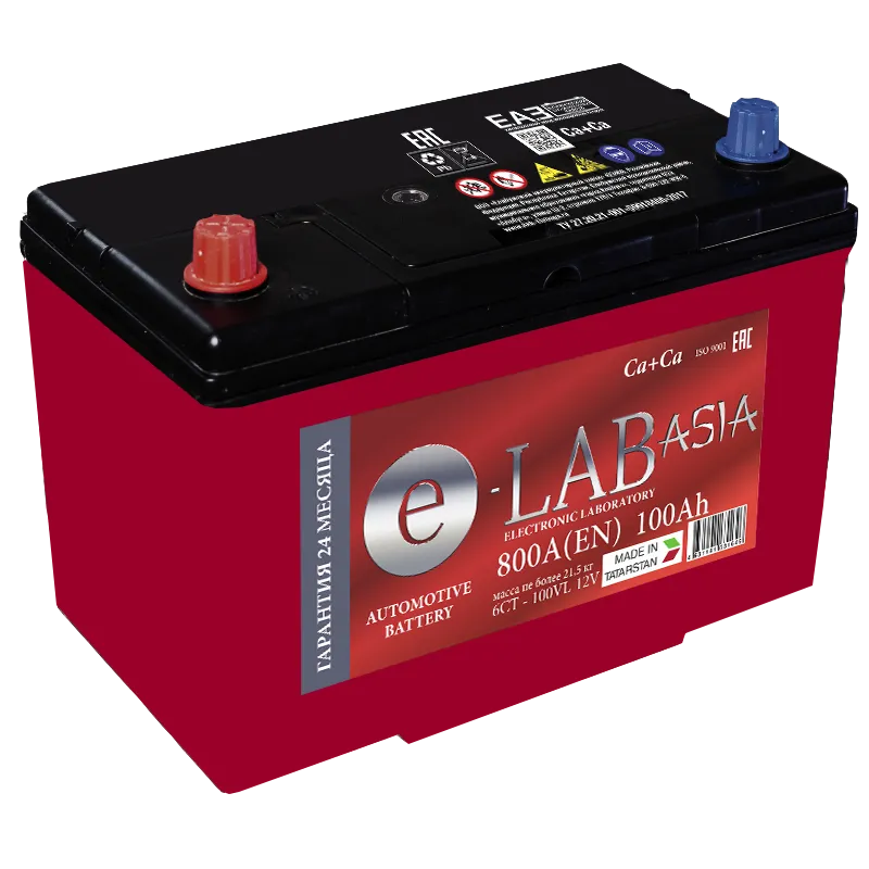 E-LAB Asia 115D31R 100Ач 800, ПП, стандартные клеммы