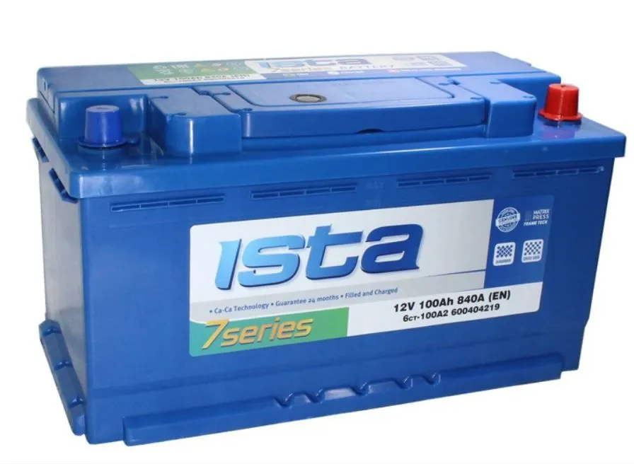 ISTA 7 Series 100Ач 840А, ОП, стандартные клеммы