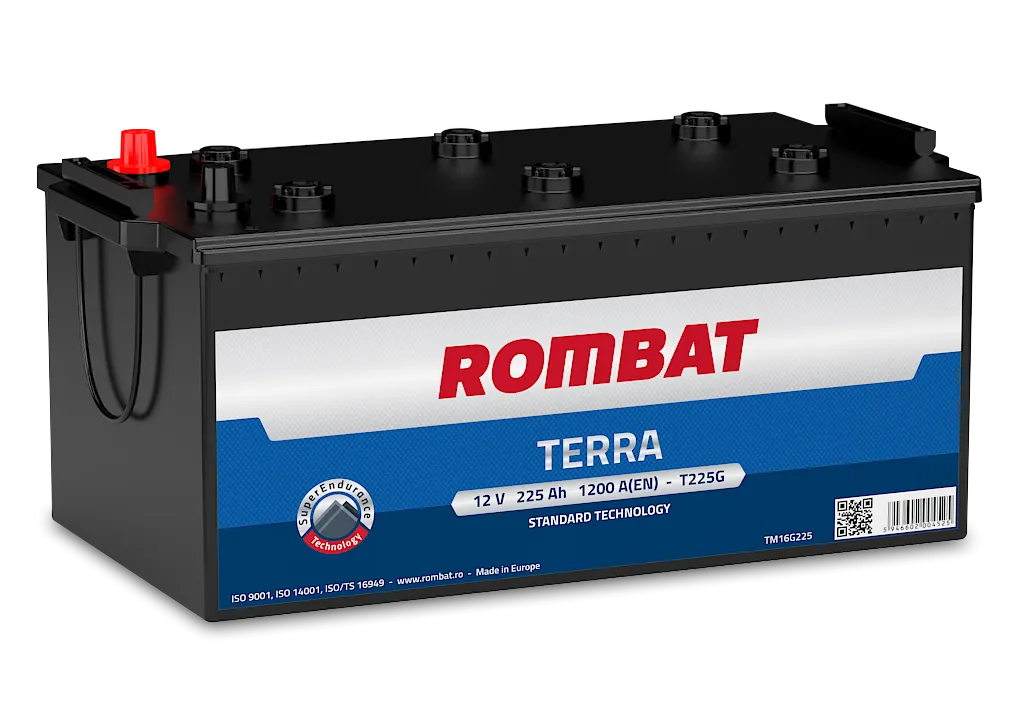 Rombat T225G 225Ач 1200А, ОП, стандартные клеммы