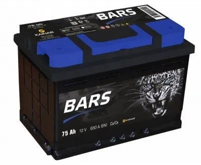 Bars 75Ач 650А, ОП, стандартные клеммы