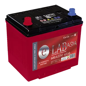 E-LAB Asia 65D23R 65Ач 600А, ПП, стандартные клеммы