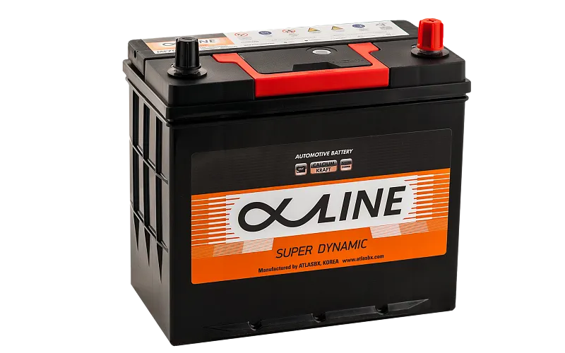 Alphaline Super Dynamic 52 (65B24L) 52Ач 480А, ОП, тонкие клеммы