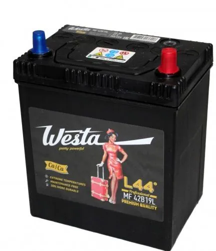 WESTA MF 42B19L 40Ач 340А, ОП, тонкие клеммы