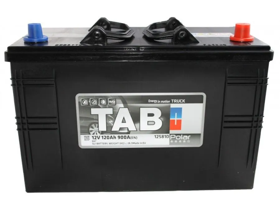 Tab Polar Truck 120Ач 900А 125810 62047, ОП, стандартные клеммы