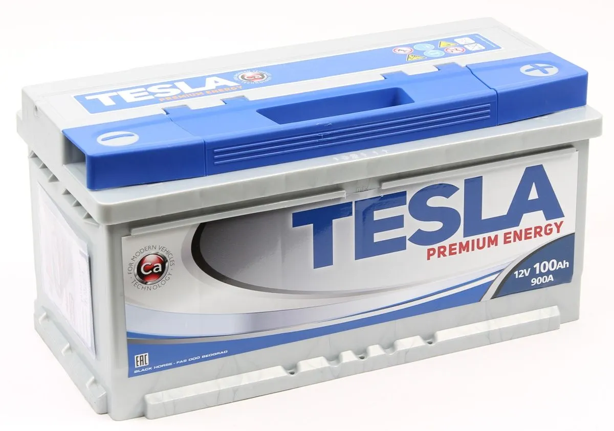 Tesla Premium Energy 6СТ-100.0 100Ач 900А, ОП, стандартные клеммы