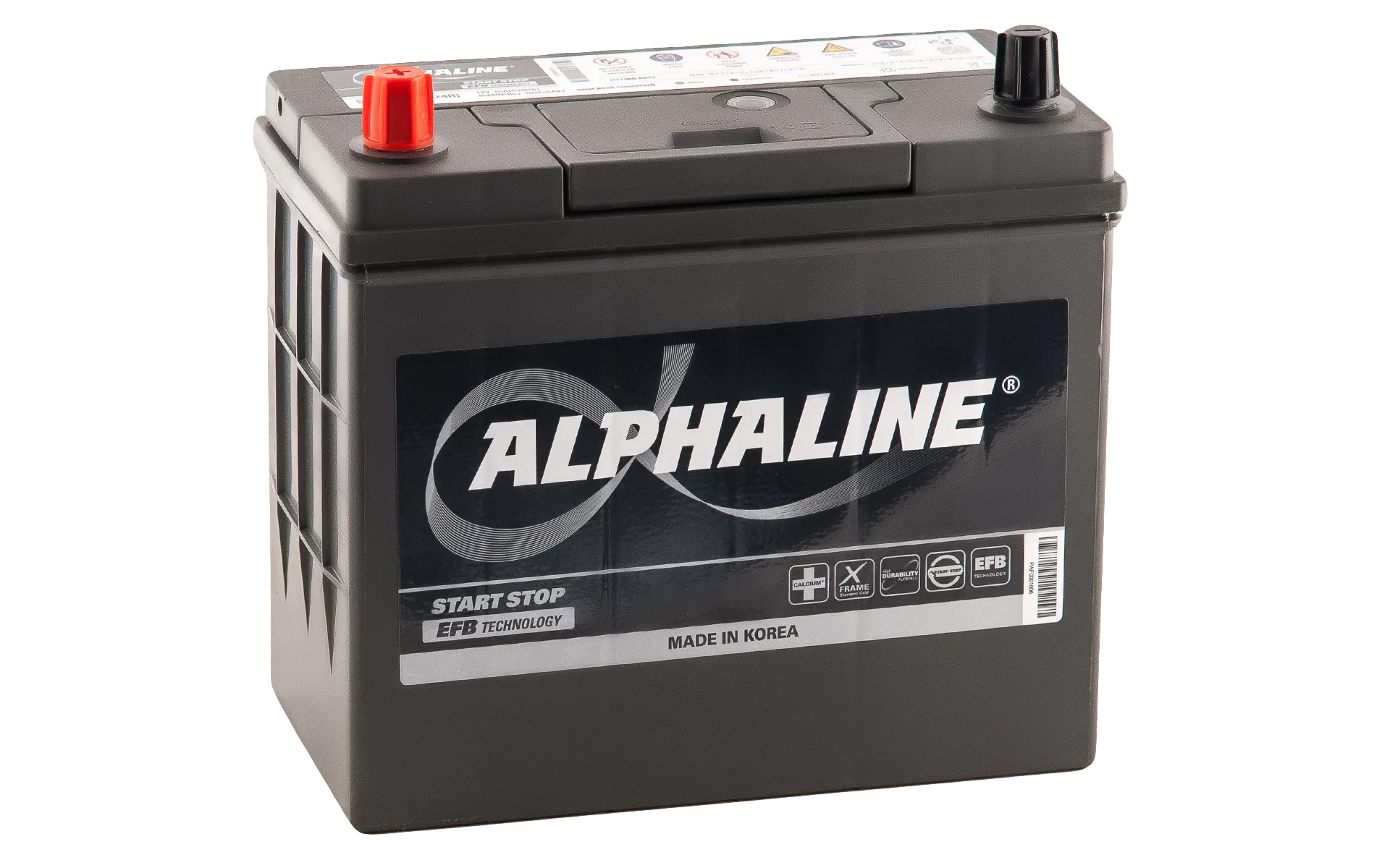 Alphaline EFB SE N55 (70B24R) Start-Stop 45Ач 460А, ПП, тонкие клеммы