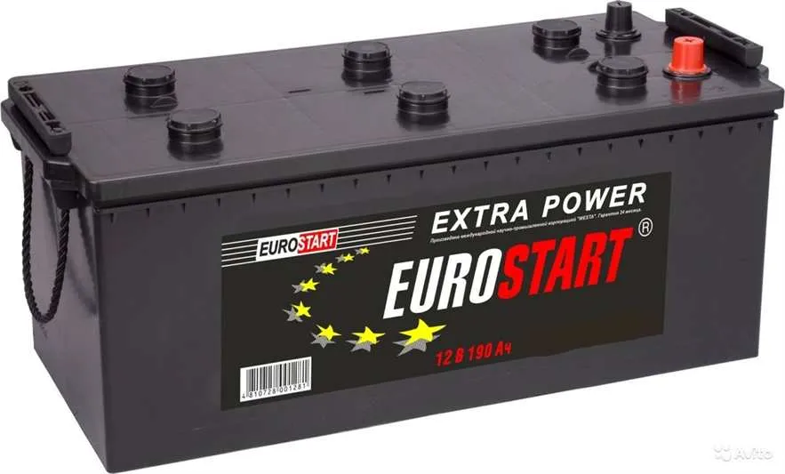 EUROSTART 190Ач 1150А, ОП, стандартные клеммы