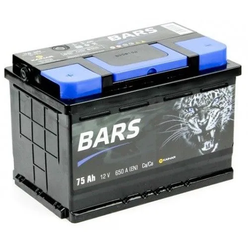 Bars 75Ач 650А, ПП, стандартные клеммы
