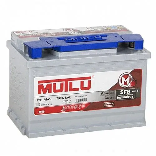 Mutlu SFB M3 6СТ-75.0 75Ач 720А, ОП, стандартные клеммы