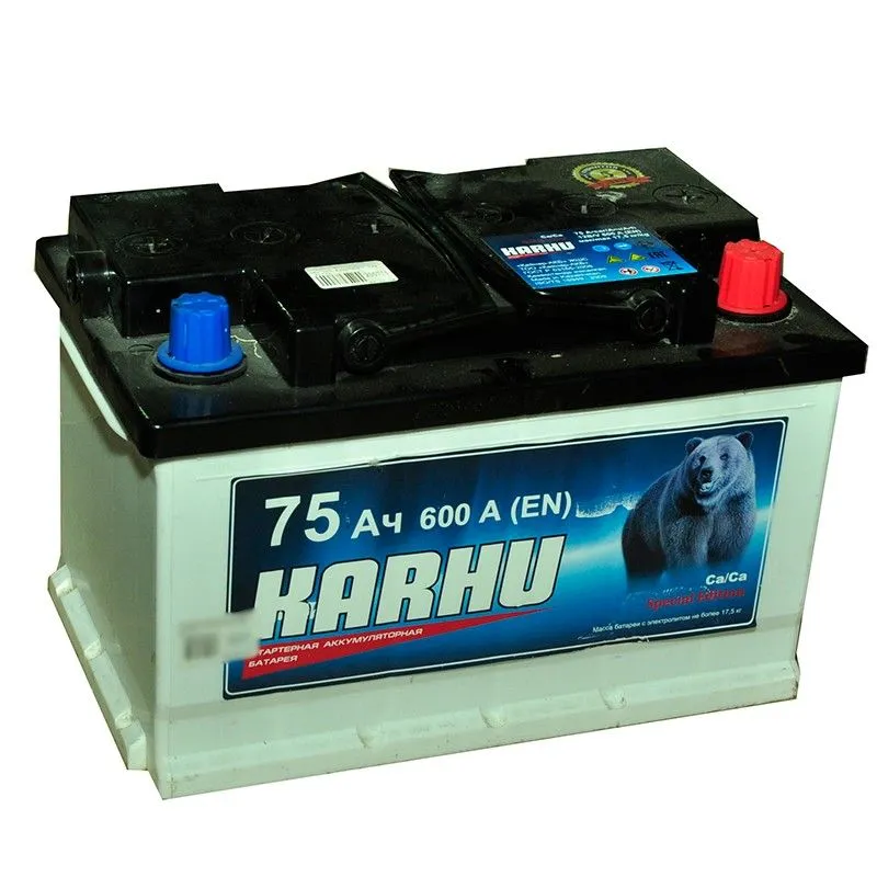 Karhu 75Ач 650А, ОП, стандартные клеммы