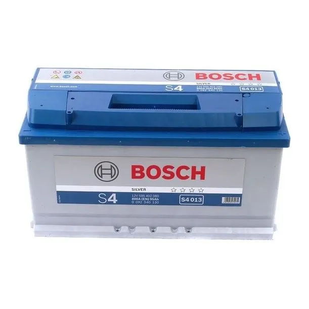 Bosch Silver S4 013 95Ач 800А 0 092 S40 130, ОП, стандартные клеммы