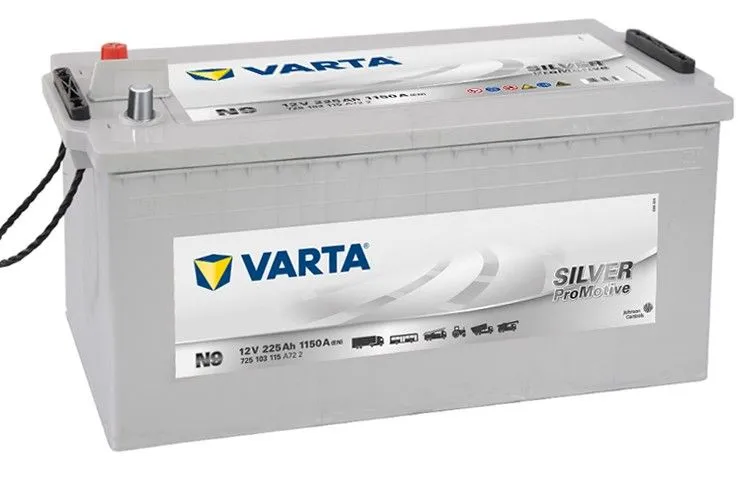 Varta Promotive Silver N9 225Ач 1150А 725 103 115, ОП, стандартные клеммы