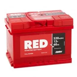 RED 60Ач 520A, ОП, стандартные клеммы