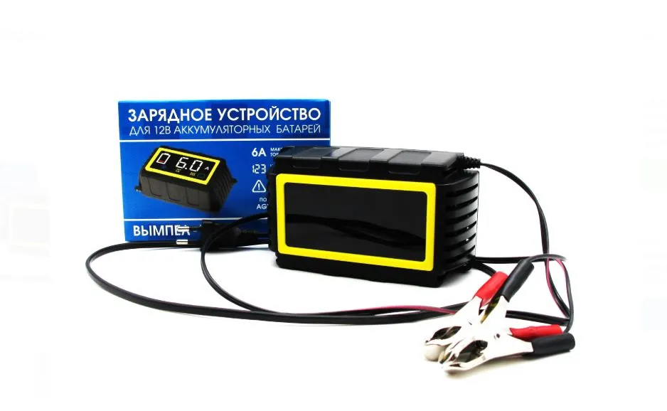 Зарядное устройство Вымпел-13 (автомат, 6А, LED экран, мал.корпус)
