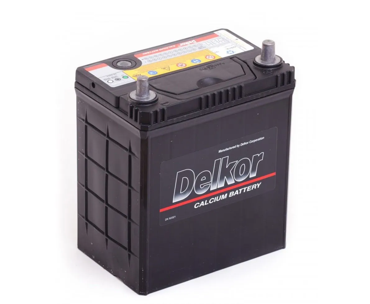 Delkor 6CT-40 (42B19L) 40Ач 340А, ОП, тонкие клеммы