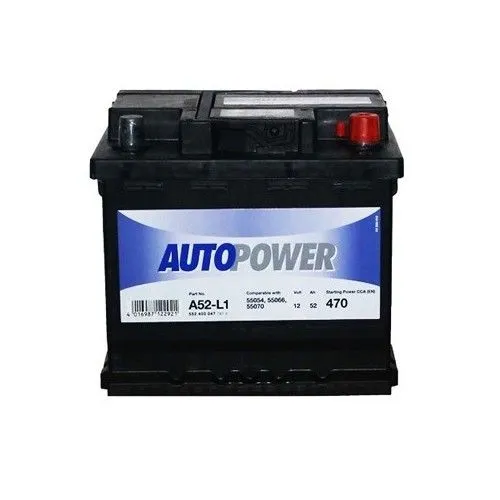 Autopower A52-L1 52Ач 470А 552 400 047, ОП, стандартные клеммы