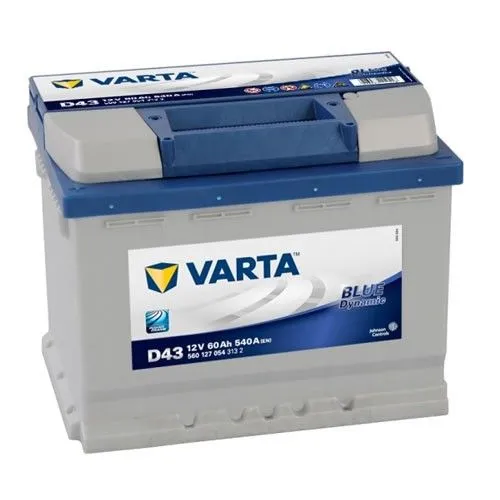 Varta Blue Dynamic D43 60Ач 540А 560 127 054, ПП, стандартные клеммы