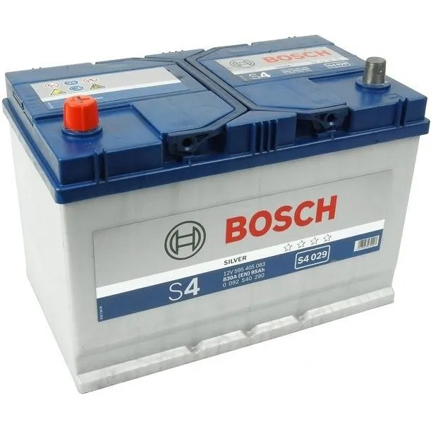Bosch Silver S4 029 95Ач 830А 0 092 S40 290, ПП, стандартные клеммы
