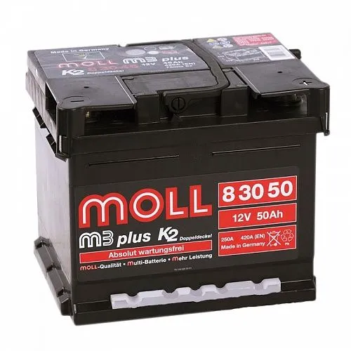 Moll M3 Plus 12V-50Ah R, ОП, стандартные клеммы