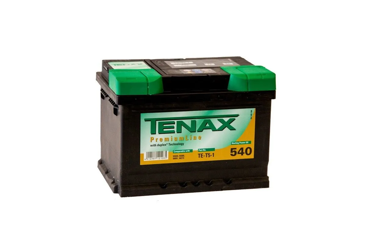 Tenax Premium Line TE-T5-1 60Ач 540А, ОП, стандартные клеммы