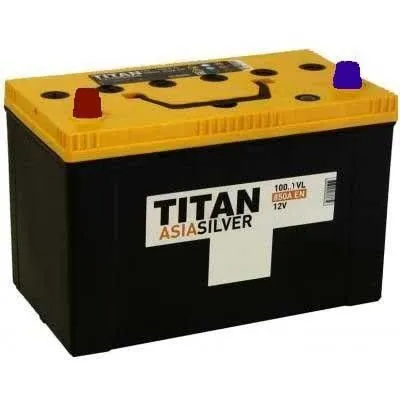 TITAN Asia 100L+ 100Ач 850А, ПП, стандартные клеммы